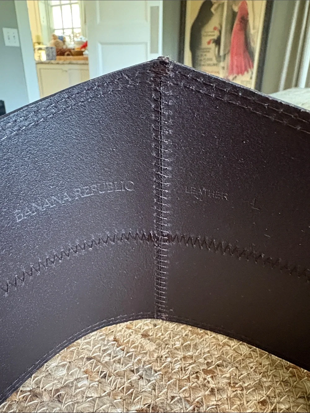 Wide Brown Leather Waist Belt for women